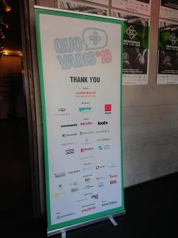 Quo Vadis Aufsteller mit Logos