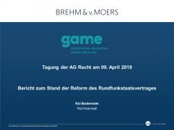 Präsentationsfolie Tagung AG Recht